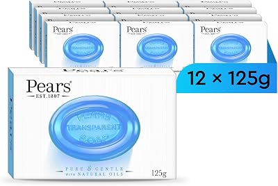 Pears Pure & Gentle Transparent Soap Mint Extract 12x125g Bar