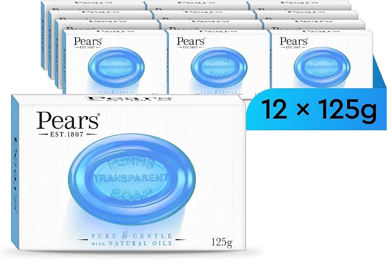 Pears Pure & Gentle Transparent Soap Mint Extract 12x125g Bar