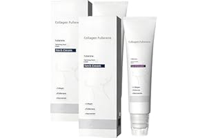 Magic Collagen Fullerene Neck Cream with Rollers, Neck Skincare with Collagen Peptides, Tighten and Lift Firming Neck Cream f