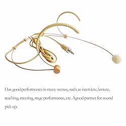 Sujeetec Headset Microphone Discreet Headworn Ear