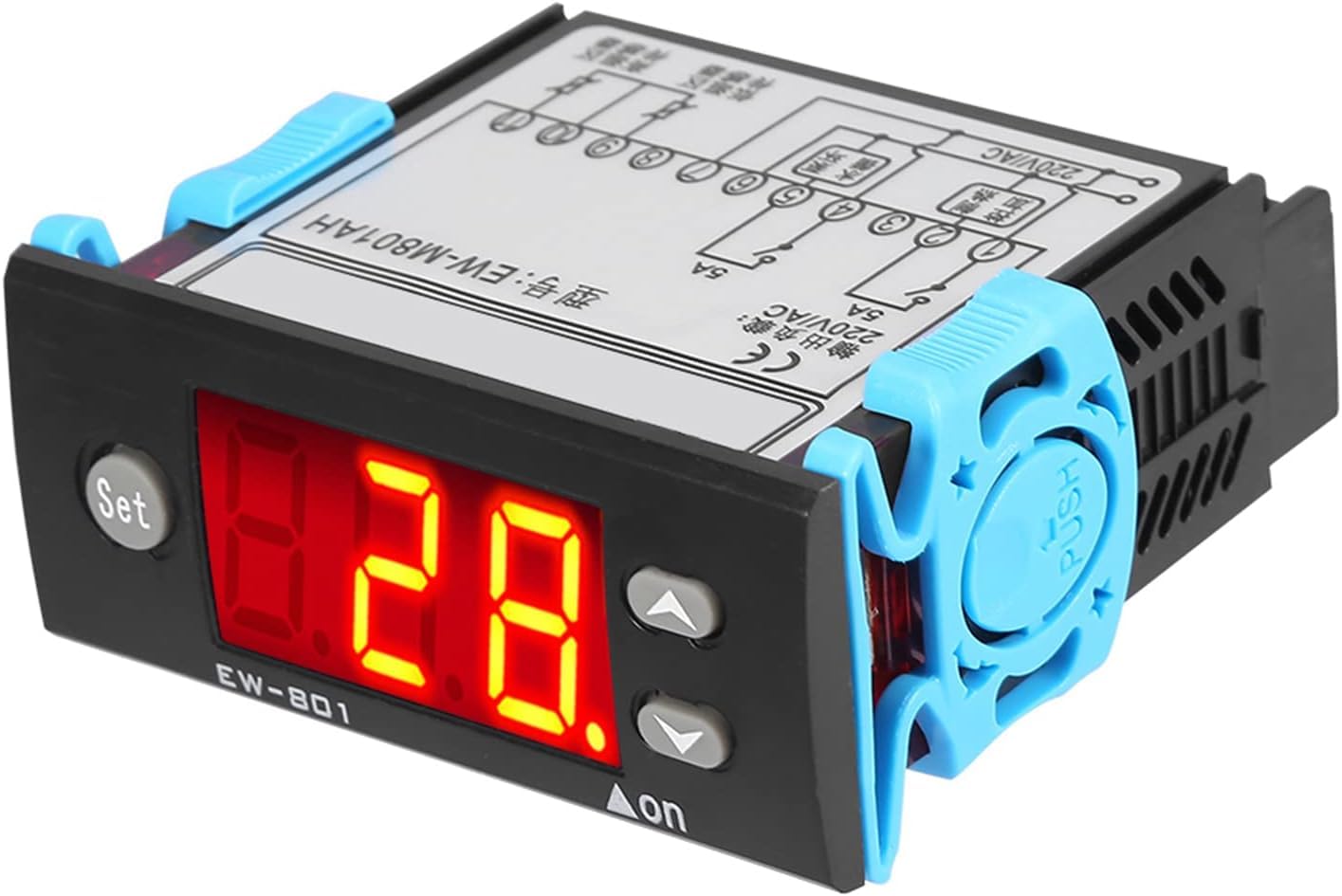 DEWIN Temperature Controller, Solar Water Heater Temperature Controller Digital Display Thermostat with Sensor