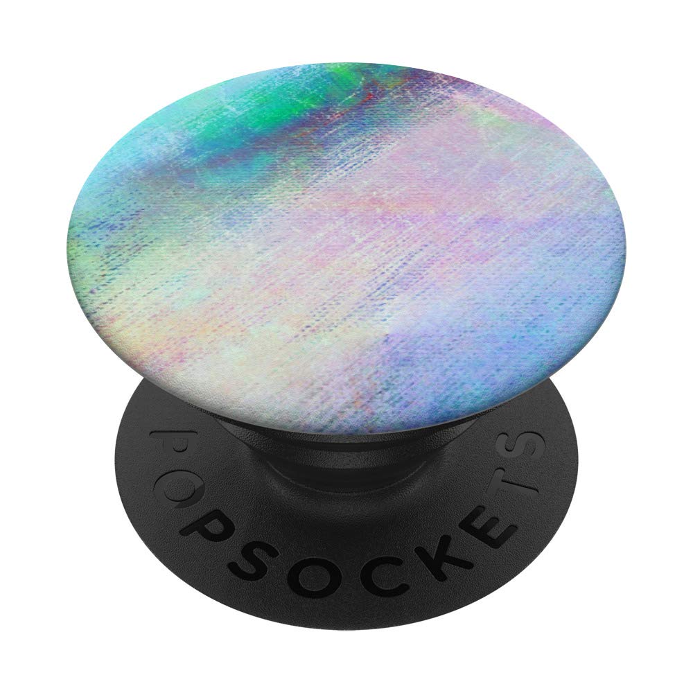 Modern Teal Turquoise & Purple Canvas PACJ0473 PopSockets PopGrip: Swappable Grip for Phones & Tablets