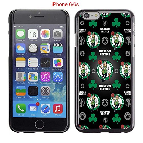 iPhone 6 Case, iPhone 6S Cases, Boston Basketball Team Logo 13 Drop Protection Never Fade Anti Slip Scratchproof Black Hard Plastic Case