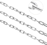 JMIATRY 6m 6mm 304 Stainless Steel Chain Heavy Duty Welded Link Fence Security view 3