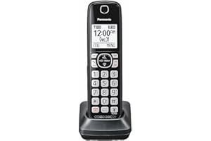 Panasonic Additional Cordless Phone Handset Accessory Compatible with KX-TGF540/570/TG785 Cordless Phone Systems Series - KX-
