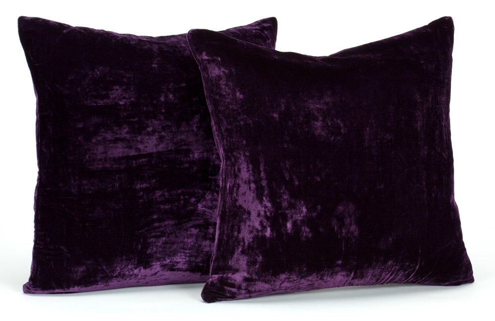 Newpoint Velvet 18 Inch By 18 Inch Feather And Down Filled Pillows