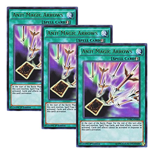 Yu-Gi-Oh! ã€3 Pieces Setã€‘ English Version DPBC-EN004 Anti-Magic Arrows Sei no Uta (Ultra Rare) 1st Edition