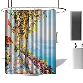 Amazon Com Coolteey Shower Curtains Black African Landscape
