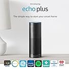 Certified Refurbished Echo Plus with built-in Hub – Black