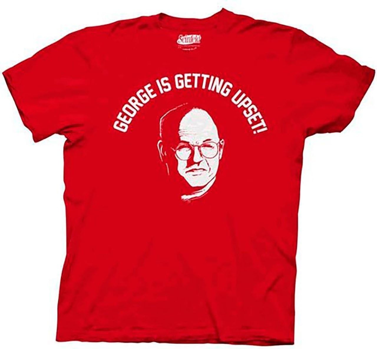 Seinfeld George is Getting Upset Red Adult T-Shirt Tee
