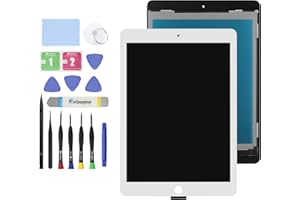 GBOLE 9.7" New Screen Replacement for iPad Air 2 (2nd Gen) A1566 A1567 LCD Display Glass Touch Digitizer Premium Kit with Tools - White