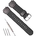 RCNZWQB Nylon strap Compatible with Casio SGW-300H SGW400 SGW500 AE-1200WH AEQ-110W 18mm Leather strap men's watchband accessories