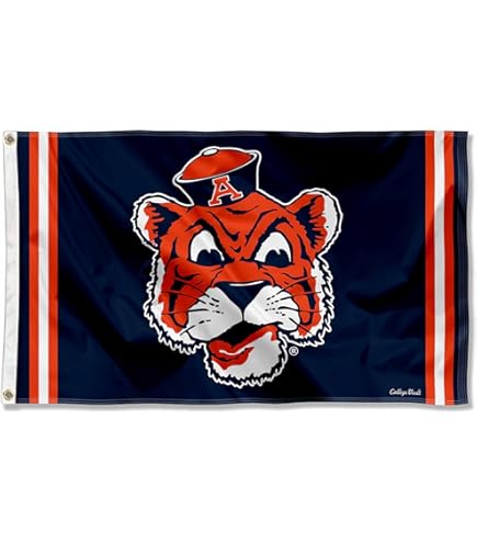 Auburn Tigers Large Grommet Banner Flag - 3x5 Ft Officially Licensed Outdoor Flag