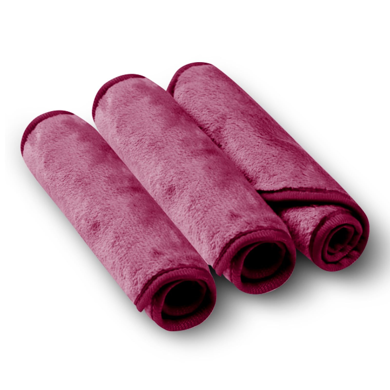 Photo 1 of BUNDLE 5 * Makeup Remover Cloth Cleansing Towel - Chemical Free - Move Makeup Instantly with Just Water (3 Burgundy)