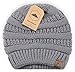 Tough Headwear Womens Winter Hat - Warm Chunky Cable Knit Beanies - Winter Beanie Hats for Women Cold Weather - Beanies Women Light Gray