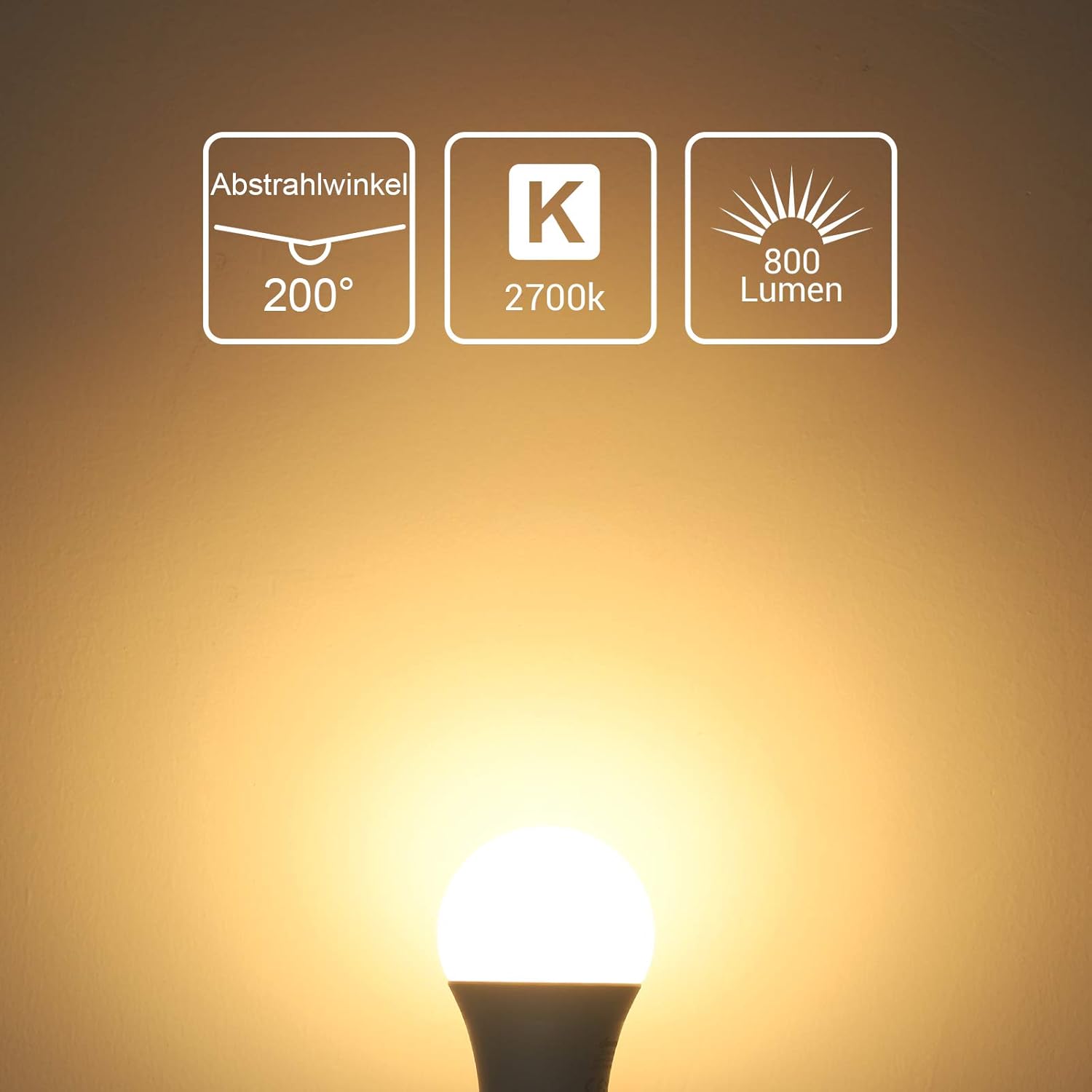 EDISHINE 6 Pack E27 Dimmable Bulb, Led Bulb Warm White 2700K, 10W E27 Screw Bulb - Image 4