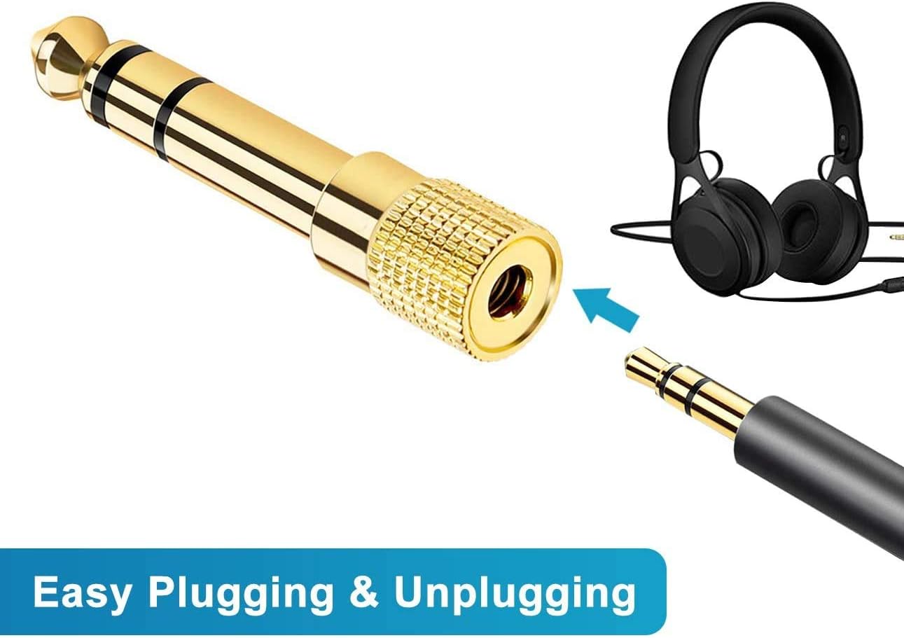 Akls HEADPHONE ADAPTER PREMIUM QUALITY GOLD - Image 5