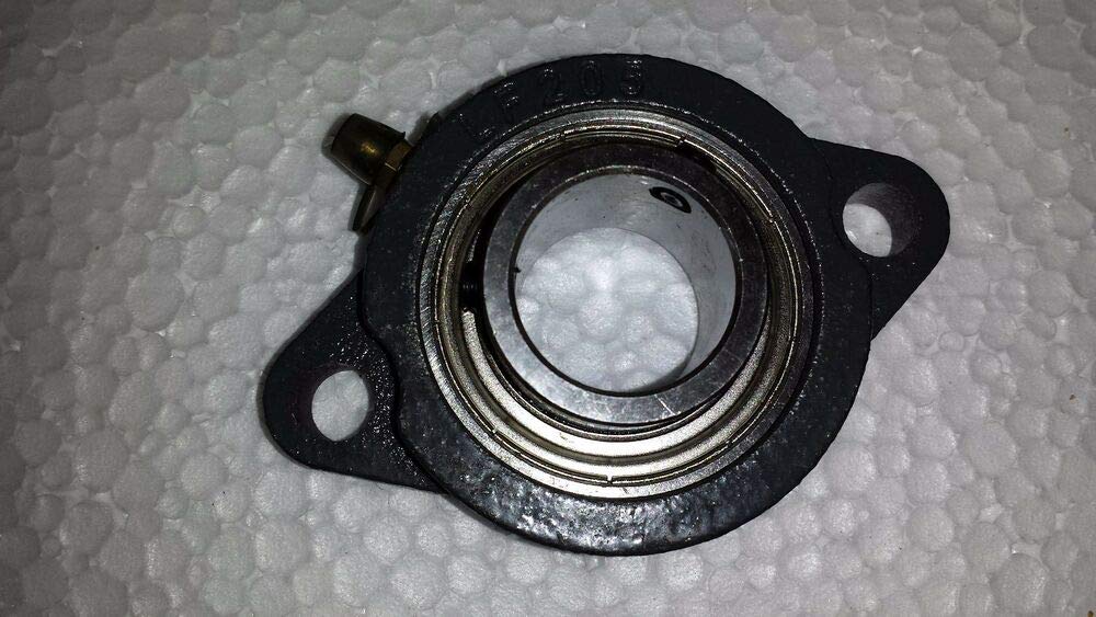 SBLF206-19 2-Bolt Flange Bearing Unit - 1-3/16" Bore, Set Screw Locking, Cast Iron Housing (SBLF206-19G)