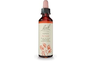 Bach Original Flower Remedies, Aspen - Feel Secure - Natural Homeopathic Flower Essence for Emotional Balance - Vegan, Gluten Free, Sugar Free - 20mL Dropper