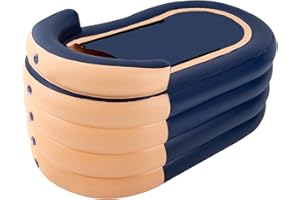 SABUIDDS Inflatable Ice Bath Tub for Athletes Adults Baby,Freestanding 55 Inches Foldable Cold Tub with Electric Air Pump, 220 lbs Load Capacity,for Bathroom, Swimming Pool, RV, Outdoor etc.