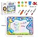 Toyk AquaDoodle Drawing Mat - Kids Painting Writing Doodle Board Toy - Color Aqua Magic Mat 3 Magic Pens Educational Age Toys for 1 2 3 4 5 6 7 8 9 10 11 12 Year Old Girls Boys Toddler Gift