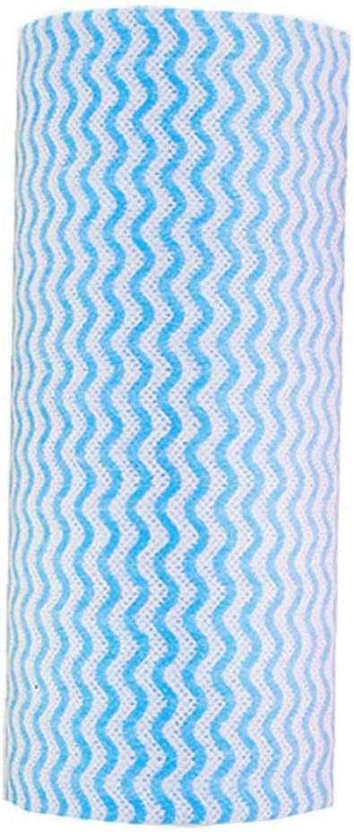 TOPofly Kitchen Cleaning Wipe Cloth Multi Function Cleaning Cloth Reusable Cleaning Towels Disposable Cleaning Cloth Dish Rags Kitchen Paper Towels Pack of 50 Blue