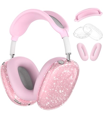 Amazon.com: Aircawin for AirPods Max Case Clear Pink Glitter, for