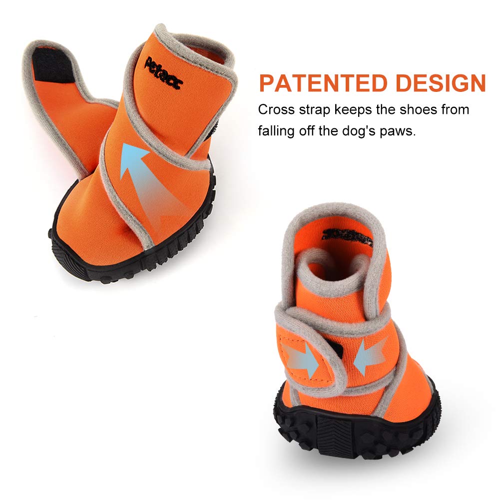 Petacc Dog Boots Waterproof Dog Shoes Pet Rain Boots Outdoor Shoes with