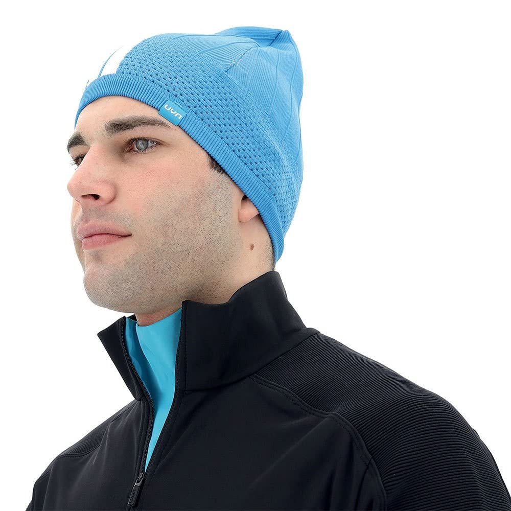 UYN O102195 NATYON PARALLELL Hat Unisex Diva Blue/White 1