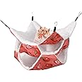 XINRUI 3 Layer Guinea Pig Cage Hammock, Cute Rat Hamster Hanging Hammock Bed Soft Warm Small Animals House Cage Accessories Toy for Ferret Squirrel Chinchilla Parrot Sugar Glider