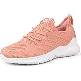 Akk Womens Walking Tennis Shoes - Slip On Memory Foam Lightweight Casual Sneakers for Gym Work Travel Workout