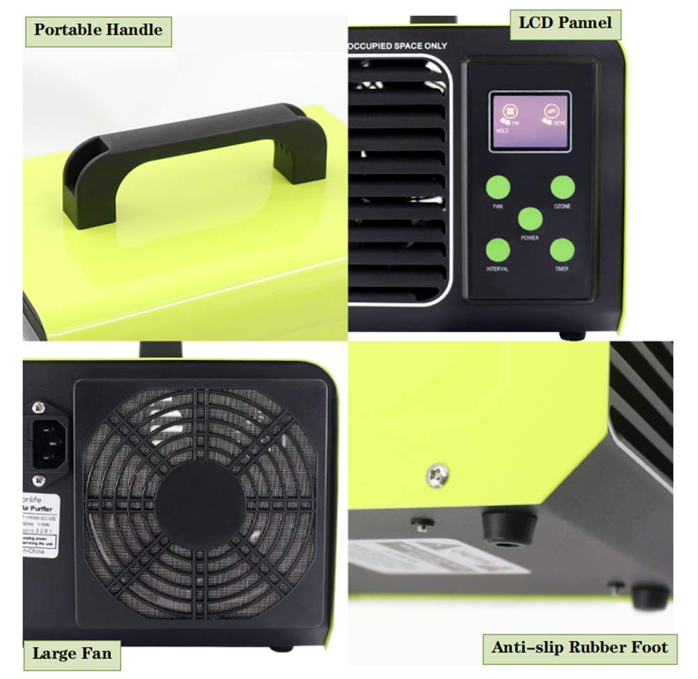 Ozone Machine Adjustable Settings for Home,Car, Industrial