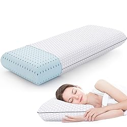 CushyOasis Memory Foam Pillows for Side, Back and