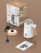 YISSVIC Milk Frother Electric 4 in 1 Hot Cold Foam Maker Capuccino Latte view 8