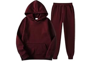JMMSlmax Unisex 2 PC Sweatsuit Set Jogger Sweatpants Men Women Oversized Long Sleeve Hoodie Pullover Sweatshirt Tracksuit