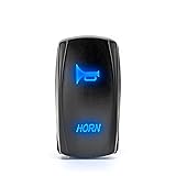 WeiSen LED Blue Horn Rocker Switch Speaker Push