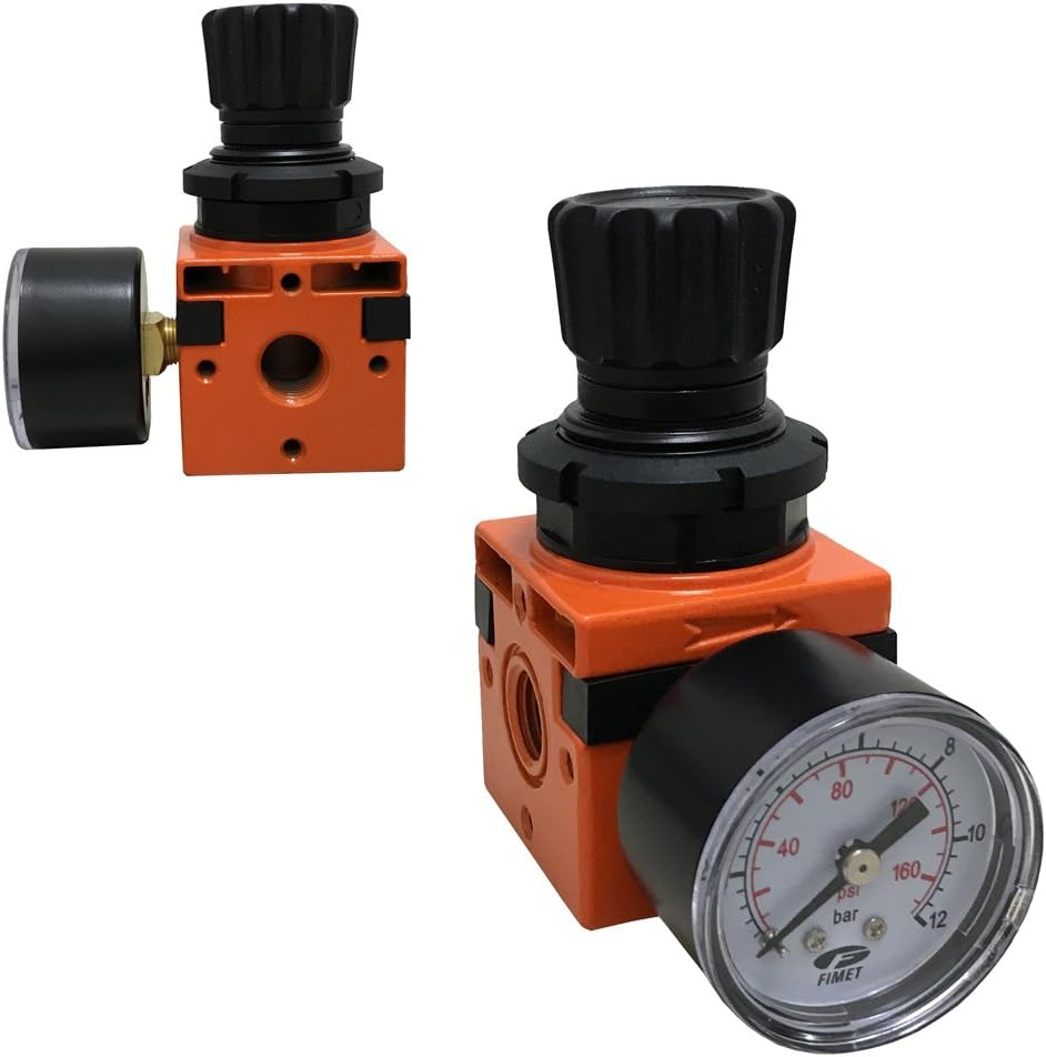 Silverline DCA2020R Regulador de Presión con Manómetro, 3/8″ Herramientas y
