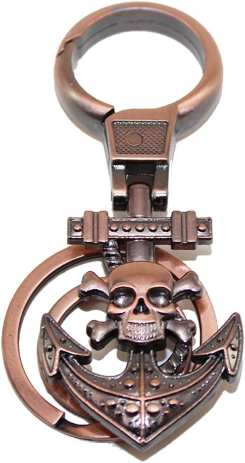 AdINFINITUM Skull Multi Utility Premium Quality Carabiner Tool with Lock for Bike Car Bags and House Keys