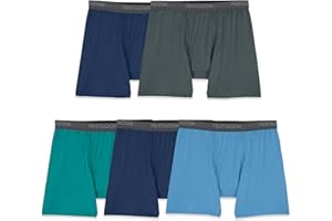 Fruit of the Loom mens 4-way Stretch Boxer Briefs | Lightweight & Moisture Wicking Underwear | Long Leg, Regular Leg & Trunk