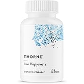 THORNE - Iron Bisglycinate - 25 mg Iron Supplement for Enhanced Absorption Without Gastrointestinal Side Effects* - NSF Certified for Sport - Gluten-Free - 60 Servings