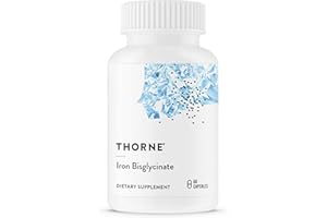 THORNE - Iron Bisglycinate - 25 mg Iron Supplement for Enhanced Absorption Without Gastrointestinal Side Effects* - NSF Certified for Sport - Gluten-Free - 60 Servings