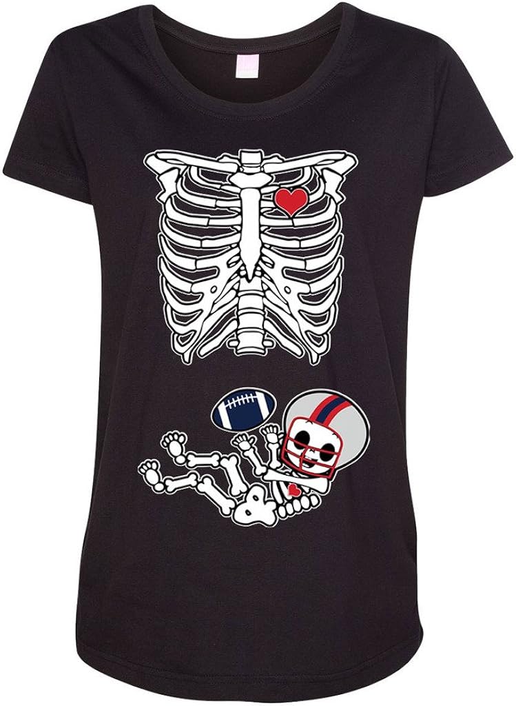Amazon Com Baby Skeleton New England Football Maternity Dt T Shirt Tee Clothing