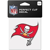 NFL Tampa Bay Buccaneers 63095014 Perfect Cut Color Decal, 4" x 4", Black