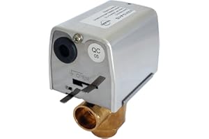 Valemo V3313-A1S Motorized Zone Valve, 3-Way, 3/4" Sweat, Normally Closed, 24 VAC with End Switch