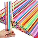 Tomnk 500 Pack Plastic Straws, Colorful Disposable Drinking Plastic Straws (0.23'' diameter and 10.3