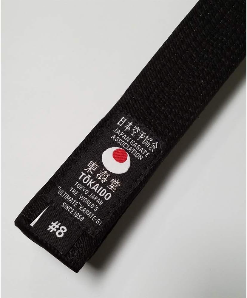Tokaido Karate Belt, Black Cotton Belt - JKA