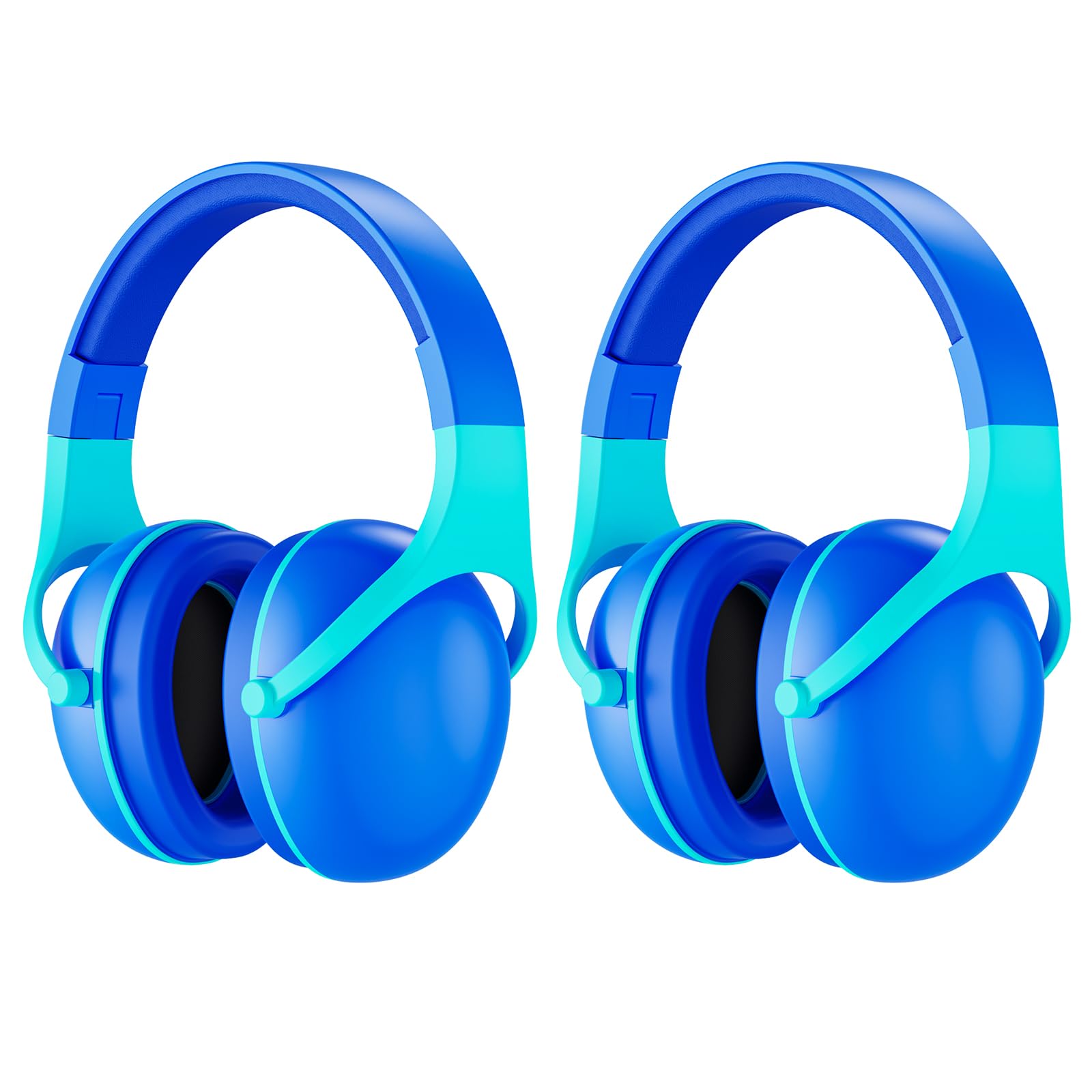 ProCase Noise Cancelling Headphones For Kids, 2 Pack Kids Ear Protection For Monster Jam Truck, Hearing Protection Noise Reduction Earmuffs for Sensory Autism Toddler Children -Indigo