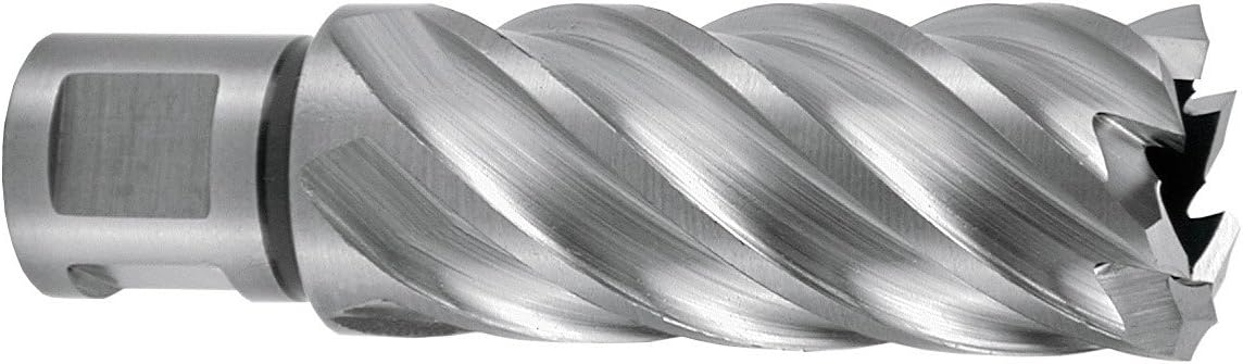 Ruko HSSE-Co 5 Core Drill Bit with 3/4 inch Weldon Shank, CBN Ground, Bright Finish, 13.0 mm Diameter, 88.0 mm Length, R108513E