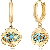 MYEARS Women Earrings Gold Huggie Hoop Dangle Drop 14K Gold Plated Small Simple Hypoallergenic Everyday Jewelry