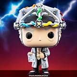 Funko POP Movies Back to the Future Doc Brown with Helmet view 3